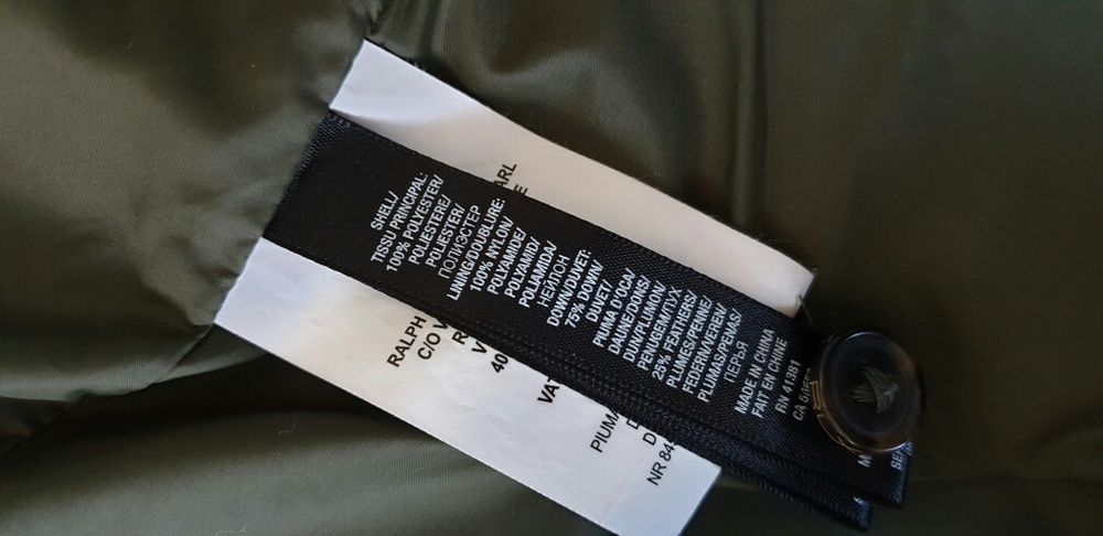Ralph Lauren RLX Camouflage Mens Down Jacket Size S/M НОВО! ОРИГИНАЛ!