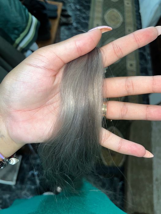 25 кератинови кичура от индийска коса 60см