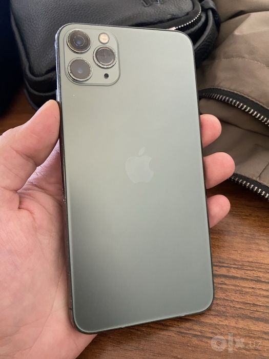 iphone 11pro max 256GB green yomkost 75%