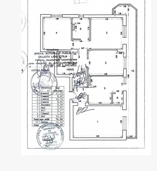 Apartament 4 camere M18, etaj 6 /10,ST-89 mp