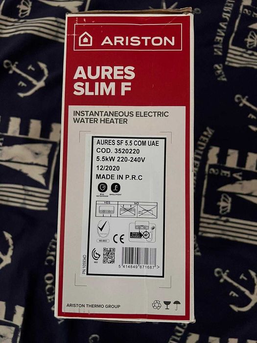 Instant electric apă caldă Ariston Aures Slim F 5.5 kW