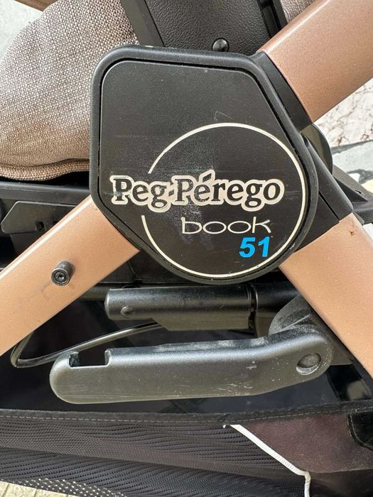 Комбинирана бебешка количка 3 в 1 Peg Perego Book 51 (Rose Gold / Mon Amour)