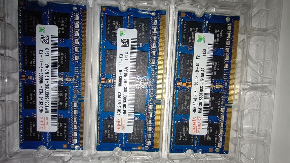 stickuri de memorie Hynix și Samsung de 8500s si 10600s, pentru laptop