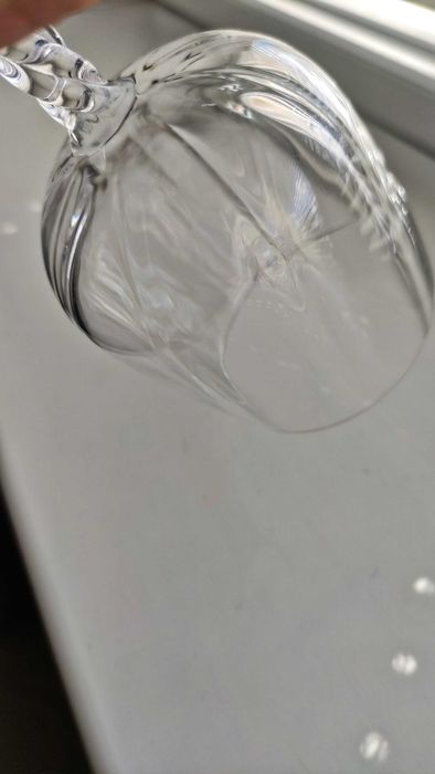 *Cristal d'arques * Франция сервиз от 6 кристални чаши за вино