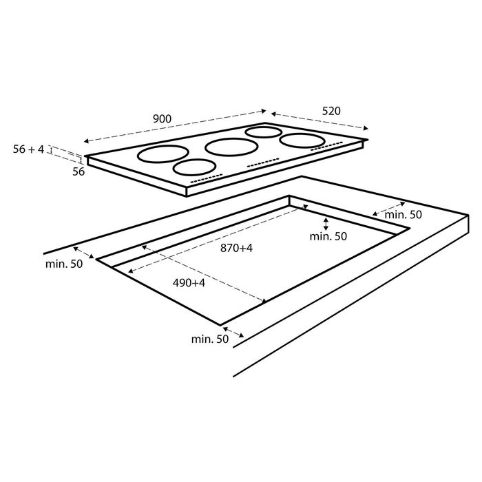 Вграден индукционен котлон Инвентум IKI9035