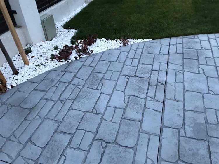 Beton amprentat ieftin
