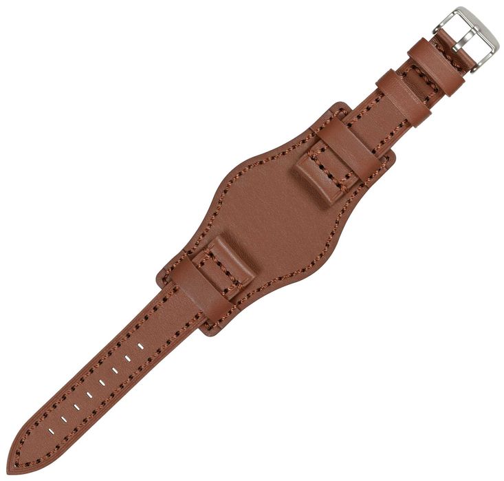 Bratara Ceas piele 22mm Curea maro stil FOSSIL cu aspect vintage