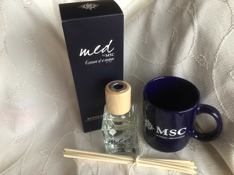 Луксозен ароматен дифузер за стая MED by MSC 100 ml + подарък чаша MSC