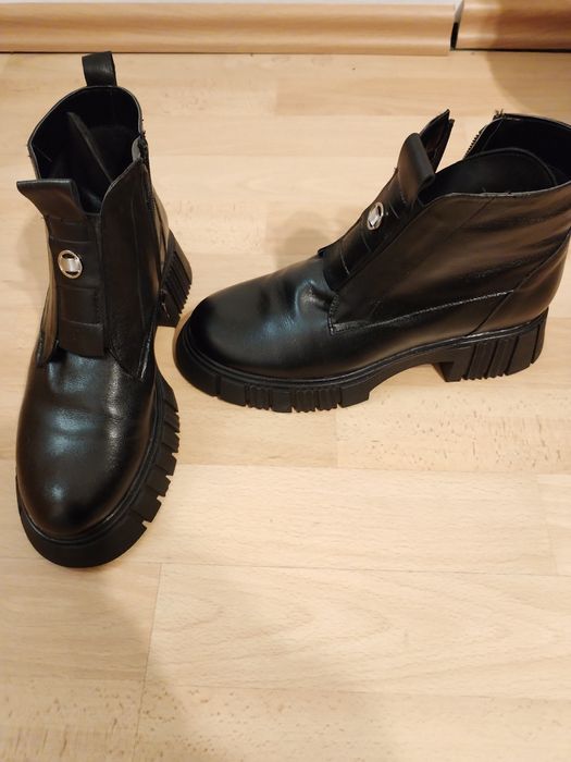 Ghete piele naturala Rosmunda 3 ( Neby Shoes)