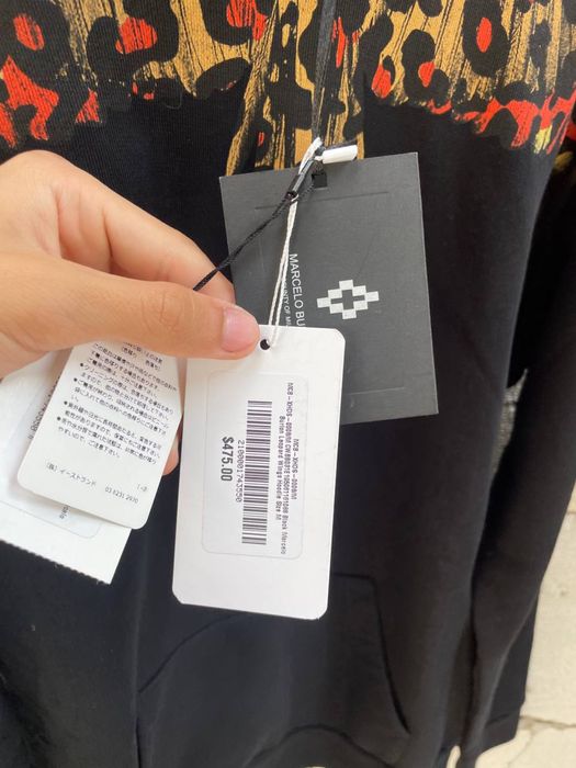 Marcelo Burlon leopard wings hoodie