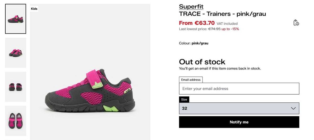 Нови боси (barefoot) обувки/сникърси на Camper и Superfit - н. 32