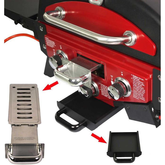 Газово барбекю, грил  - El Fuego Madison red