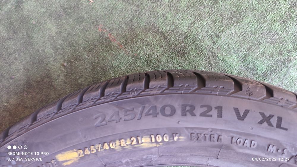 245 40 r21 continental m+s