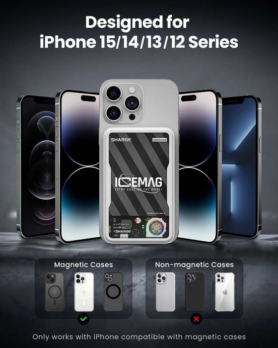 Магнитна външна батерия SHARGE ICEMAG 10000mAh