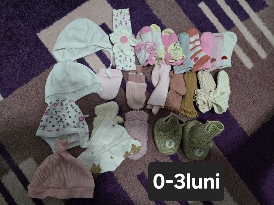 Lot haine 0-3 luni, fetiță, sezon Toamna-Iarna