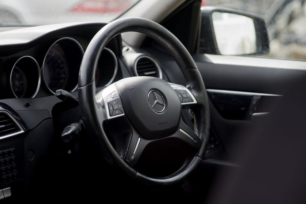 volan mercedes c w204 facelift airbag cortina plansa fata usa plafon