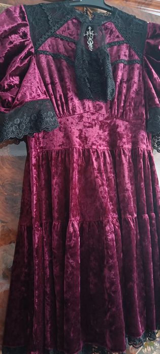 Rochie gotică din catifea