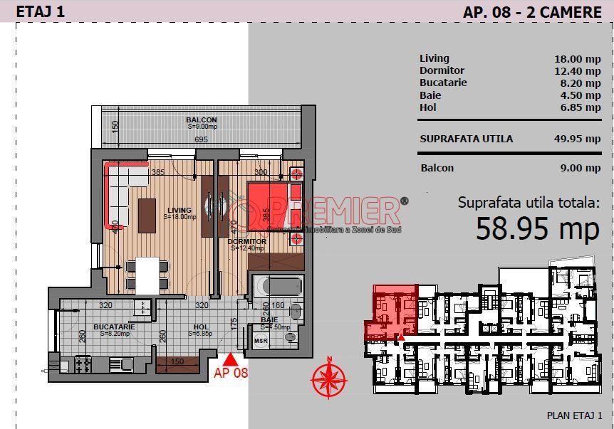 Super Pret - Apartament 2 Camere - Mutare Imediata - Grand Arena Mall