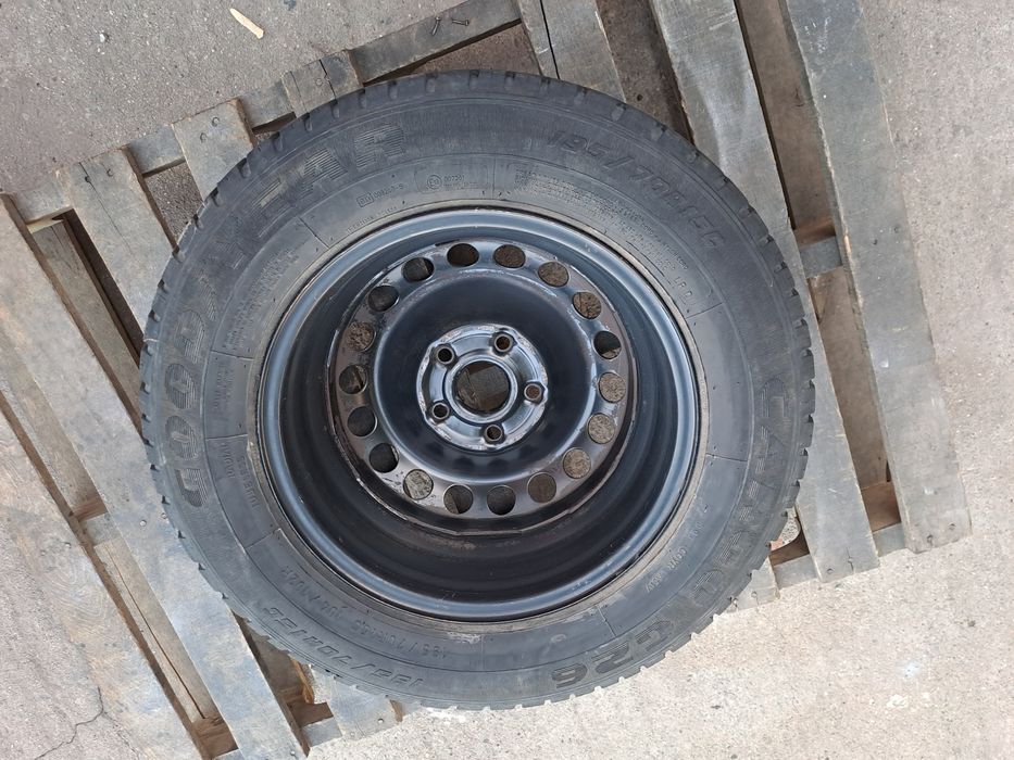 1бр. РЕЗЕРВНА 15" 5Х112 с Бусова 195 70 15C Бус VW T4