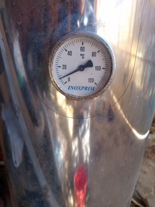 Boiler inox 70 litri, pe lemne