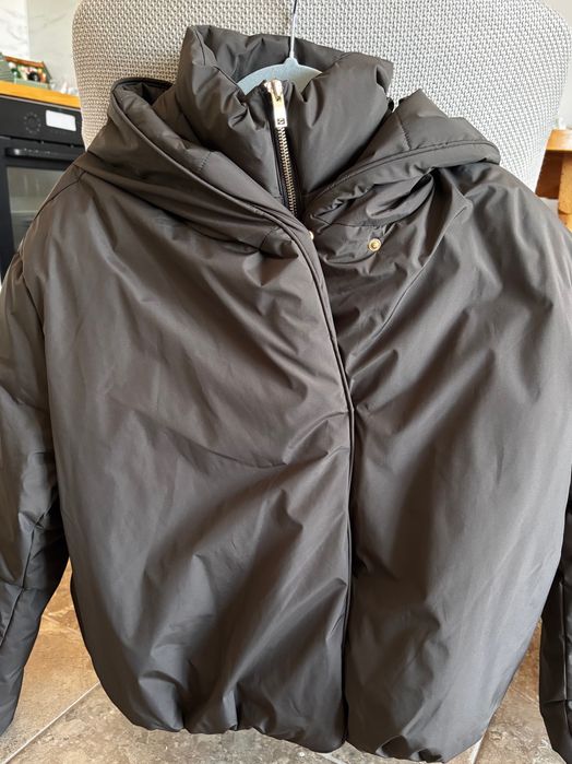 Пухено яке Zara (S) - шоколадов цвят