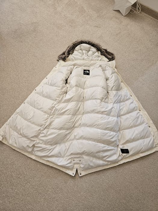 Geaca albă The North Face