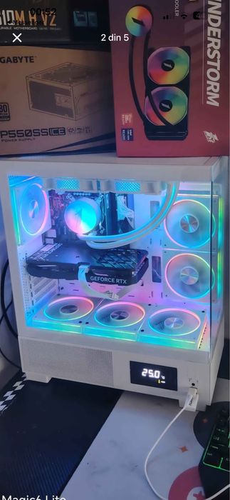 PC Gaming White i5 12500 RTX 4060 DDR5 – perfect pentru GTA V/FiveM, Fortnite, CS2