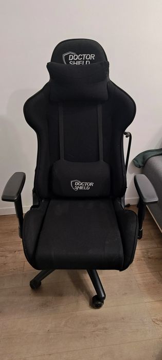 Scaun Gaming Dr. Shield Air Force, Textil – Negru
