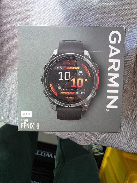 Smartwatch GARMIN Fenix 8, 47mm, AMOLED, Glass, Otel inoxidabil, GPS, Android/iOS, Slate Gray Black
