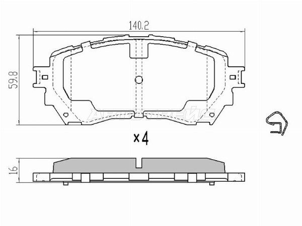 Колодки тормозные перед  Mazda 6