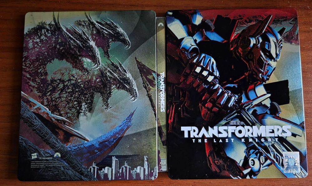 Vand steelbook Transformers - The Last Knight bluray 3D+2D, nerulat