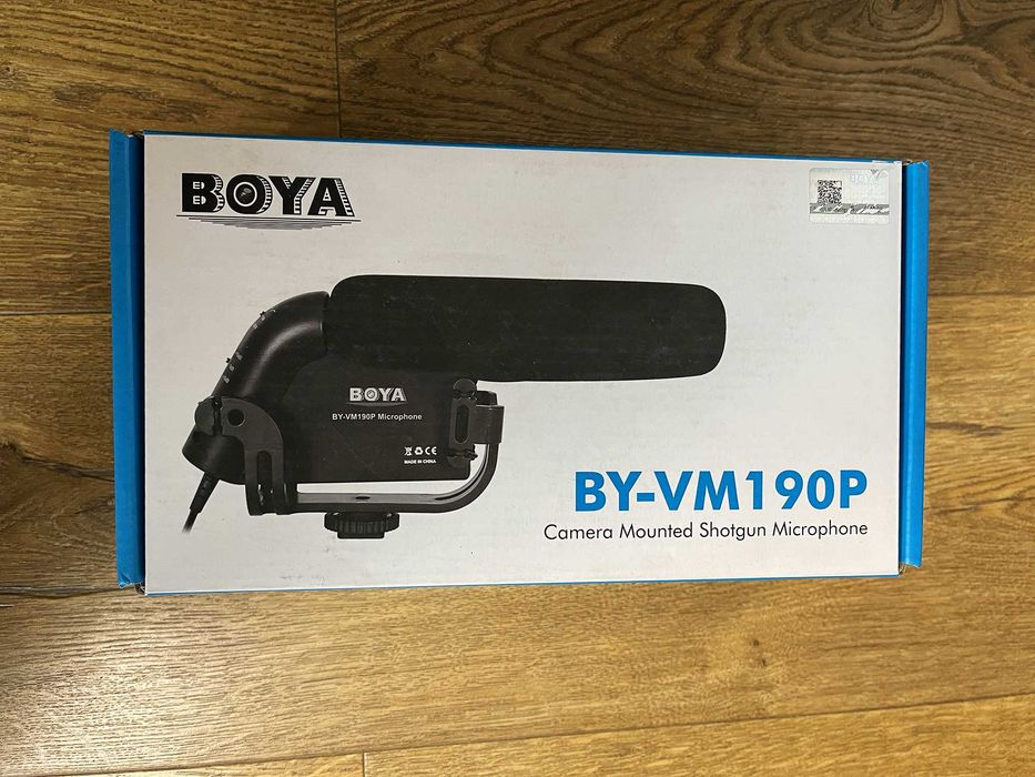 Направленный микрофон для видео фото камеры (новый, Boya)