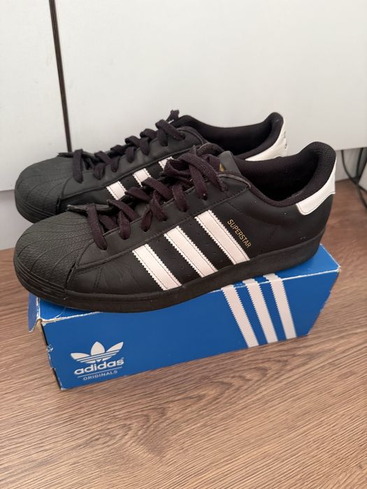 Кеды Adidas Superstar черные 42