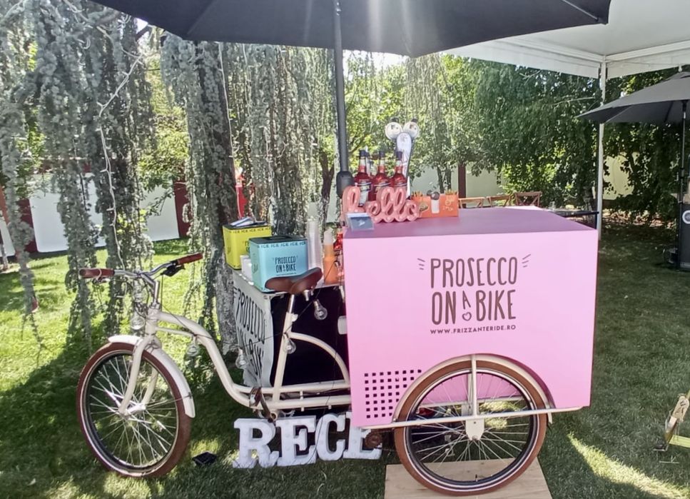 Afacere cu  prosecco - Frizzante Ride - Prosecco bikes + duba transport + logistica