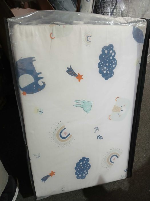 Saltea pliabila patut bebe 60 x 120 cm, grosime 5 cm, husa detasabila