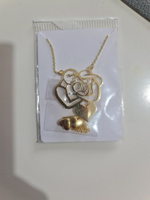 Bijuterii argint 925 suflat cu aur 14k