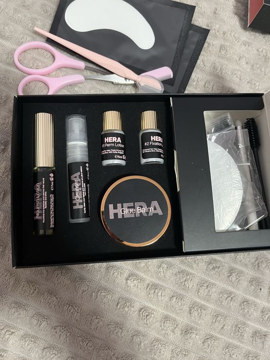 Комплект Hera cosmetics за ламиниране на мигли и вежди 2в1