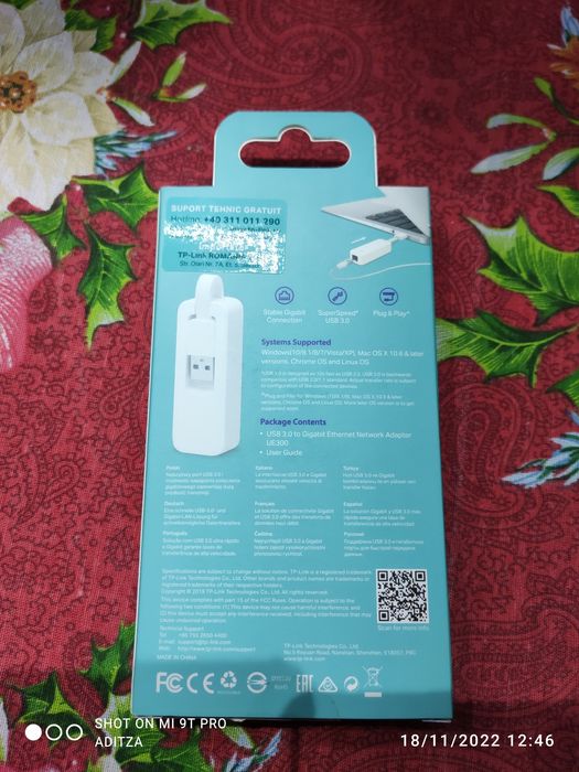 Placa de rețea externă Gb Tp-Link ue300