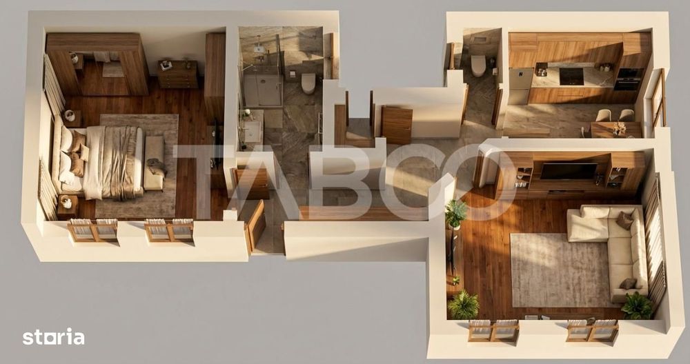 Oportunitate - Apartament de vanzare 75mp 2 camere in zona Sub Arini — fotografia 3