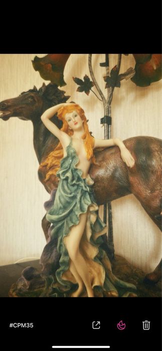 Светильник “Девушка и Конь” — с 3 лампочками!