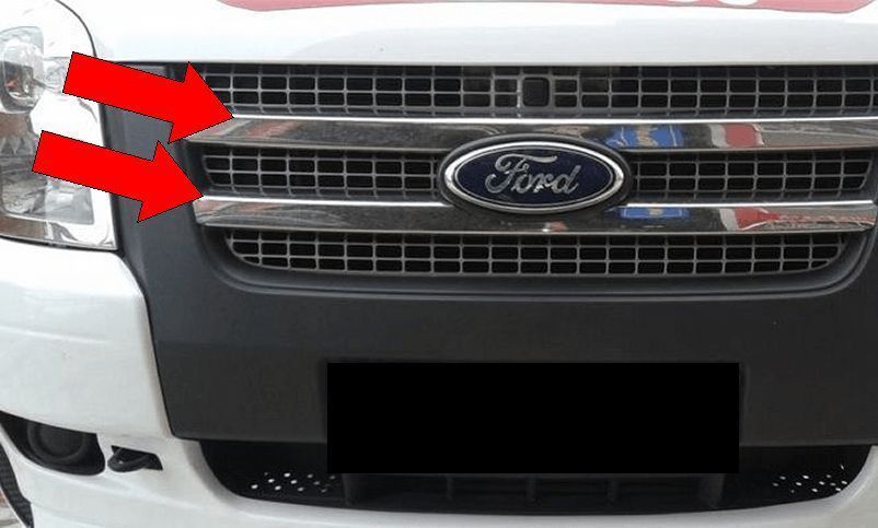 grila inox ford transit 2006-2012,manere crom, husa capota,oglizi crom