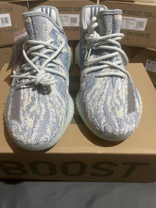 Yeezy 350 v2 Mx Blue, Albastru/Alb, Noi in cutie, Nepurtati, 41-42