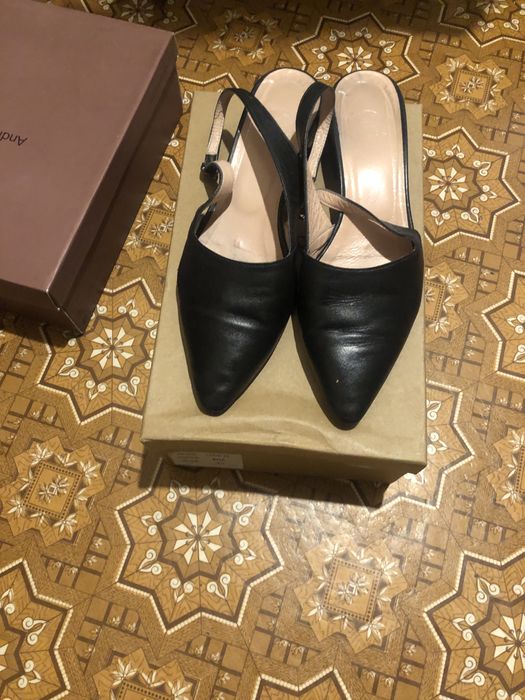 Кожаные  стильные лодочки