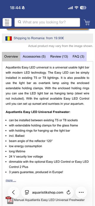 Lampa acavariu full spectrum
