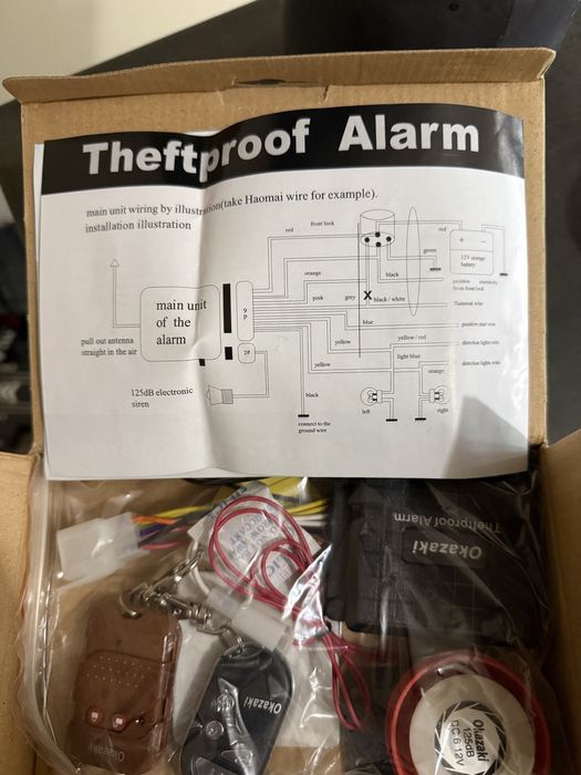 Аларма с дистанционно запалване за мотоциклети и скутери