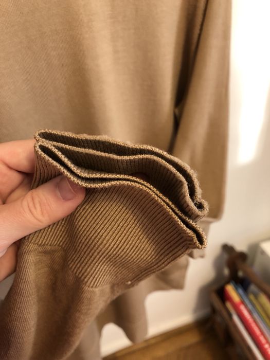 Pulover bej Uniqlo, marimea XL, lana 100%