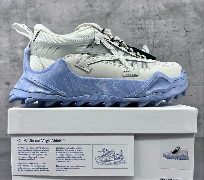 Vand OFF-White odsy 1000 blue and white noi, cu cutie. Orice marime in stock