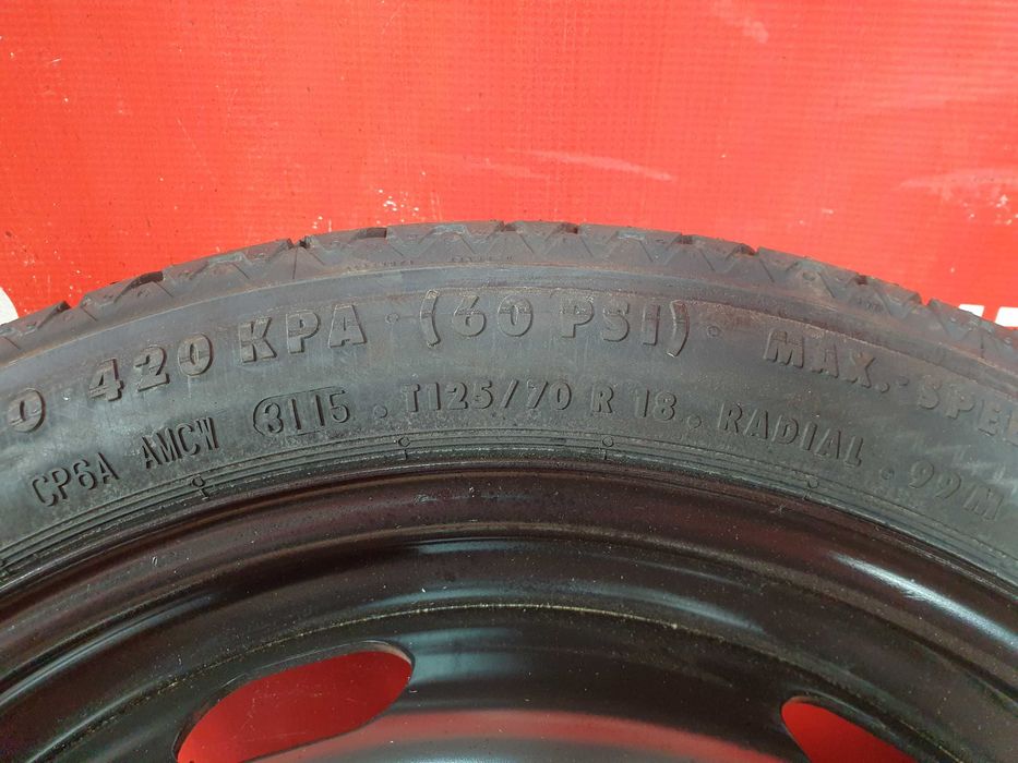 Roata Rezerva Slim 18'' - Skoda Octavia VRS Yeti Karoq Superb Audi A3