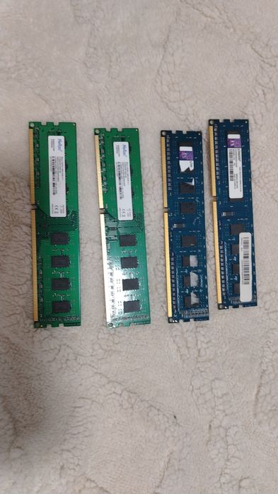 Оперативная память 2 планки по 4gb DDR3 и 2 планки по 8gb DDR3