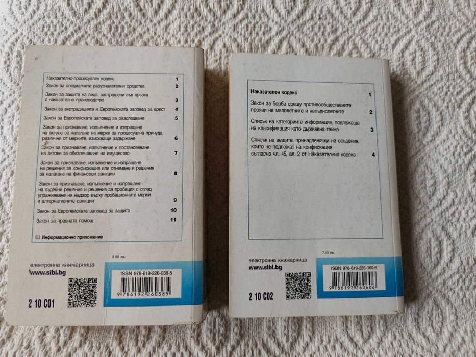 Наказателни закони: НК и НПК